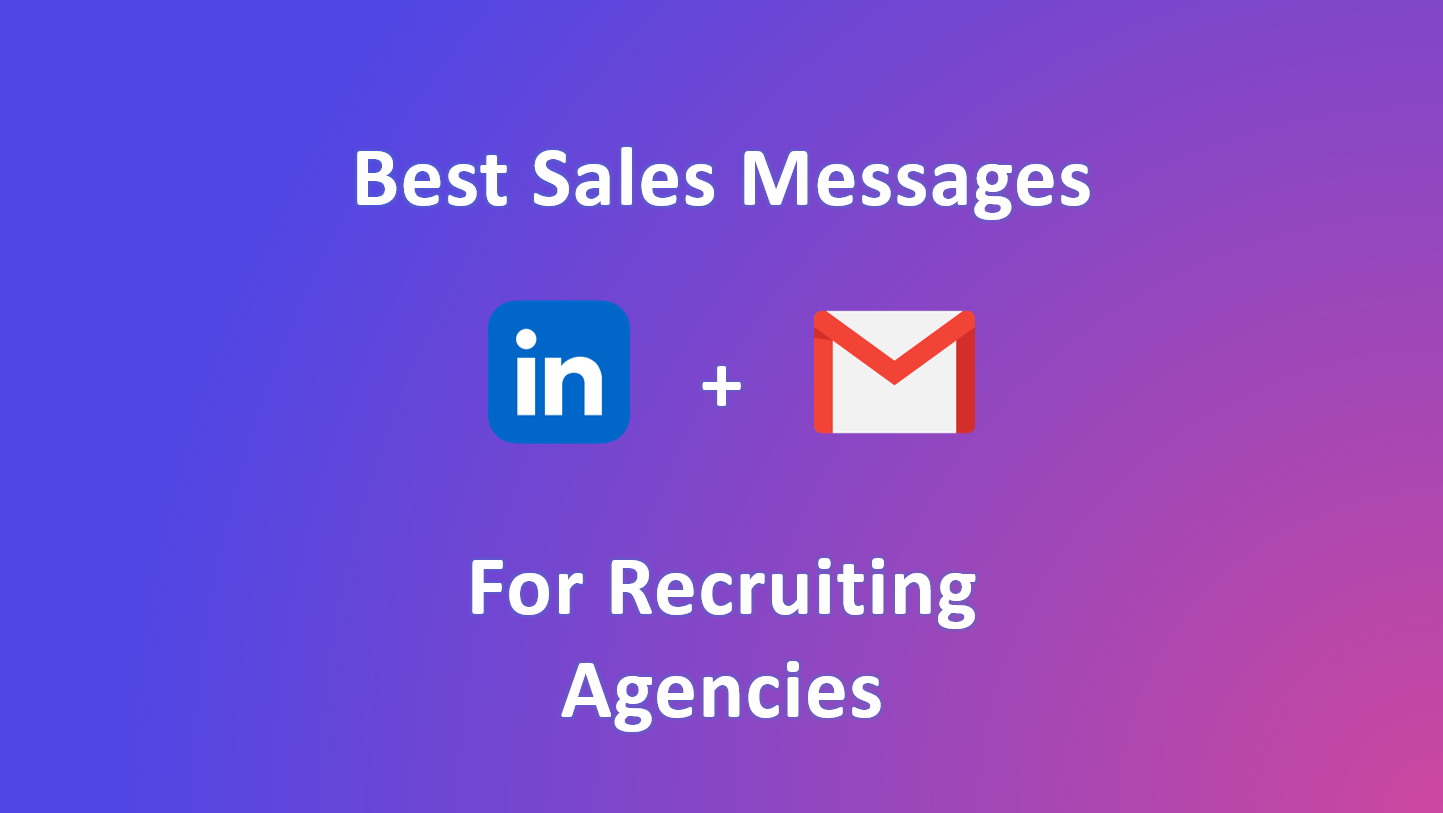 The best prospecting messages for recruitment agencies